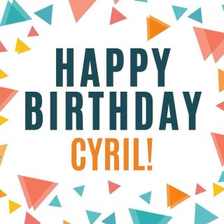 Happy birthday to you, Cyril! 

Another big week for you 😀 Hope you have a great time celebrating and look forward to a pub trip with you soon. 

From everyone at Media Street 🎈