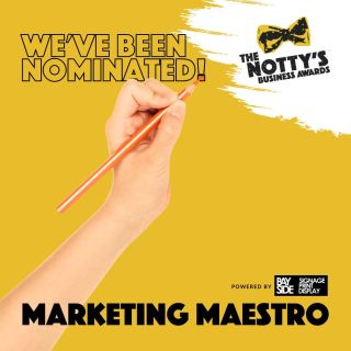 Not another one! 😜

As well as being nominated for the 'Best in Business' award, we've also been nominated for the 'Marketing Maestro' award at The Notty's! 

Thank you to everyone who has nominated us, it means the world to the whole team here at Media Street! ✨

@Notworkingnetworking